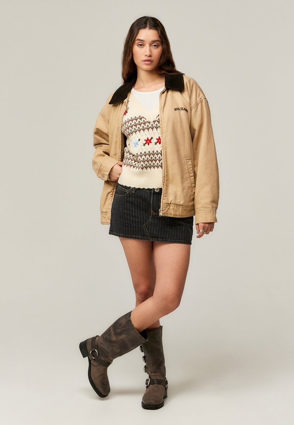 ULTRA MINI 5 POCKET - Denim skirt - denim pinstipe4