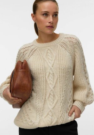 Vero Moda, KNITTED PULLOVER VMMIRANDA KNITTED PULLOVER - Pullover - birch