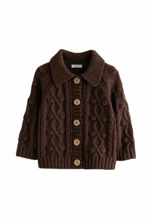 Next, CHUNKY BOBBLE CARDIGAN - Cardigan - chocolate brown
