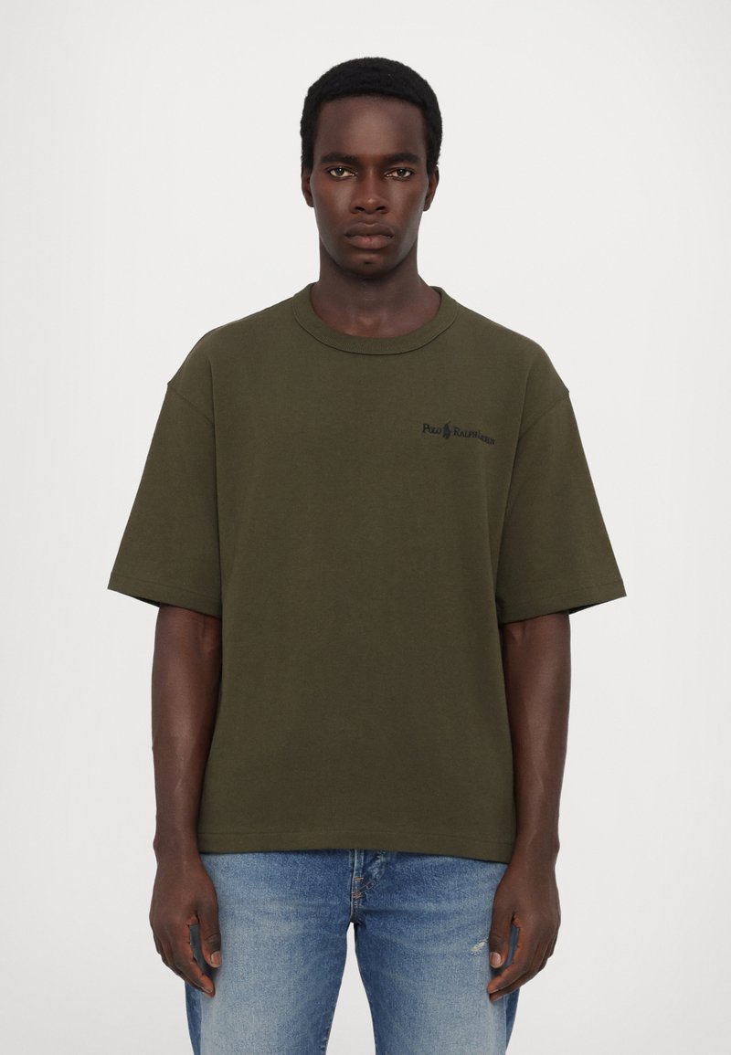 Armadillo Ralph Polo Ralph Lauren SHORT SLEEVE - Basic T-shirt - armadillo/olive ...