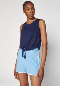 ONLY Play ONPMASON KNOT BURNOUT CROP TRAIN - Top - maritime blue