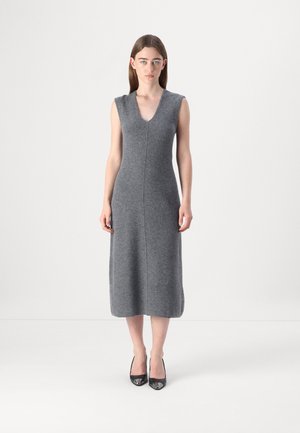 SOFT FIT DRESS - Jumper dress - mid grey