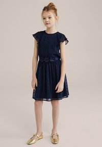 WE Fashion - Nappali ruha - navy blue Miniatűr kép 1