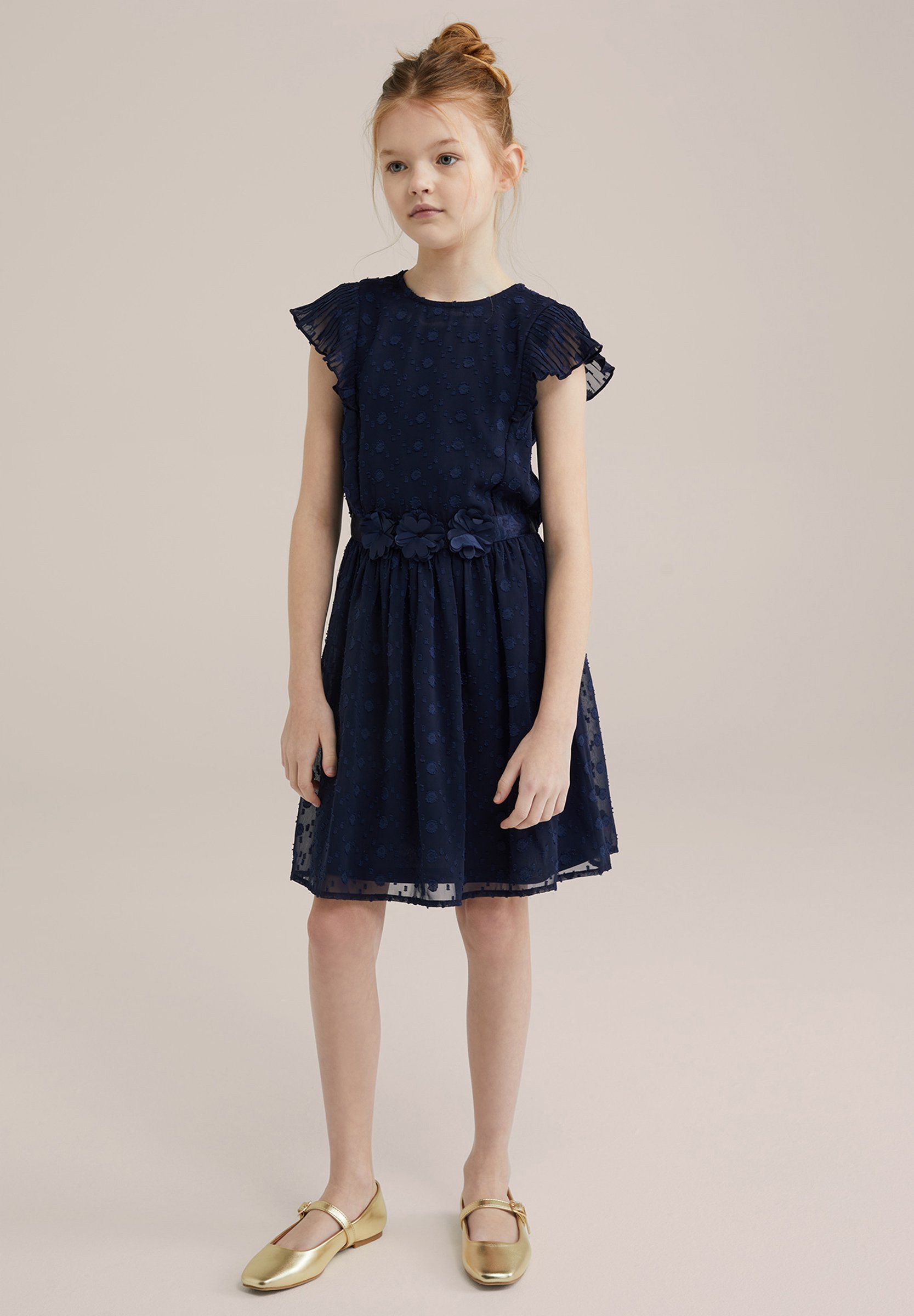 WE Fashion Day dress - navy blue/mottled dark blue - Zalando WE Fashion Day dress - navy blue/mottled dark blue - Zalando