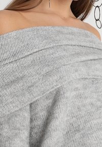ONLY Stickad tröja - mottled light grey