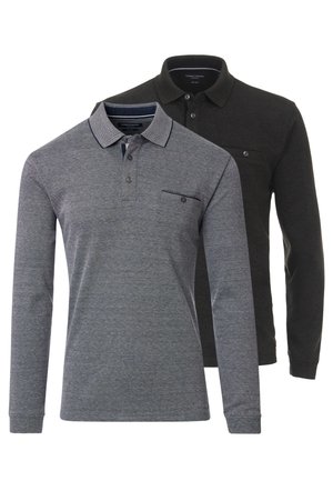 2ER PACK  - Poloshirt - grau   dunkelgrau