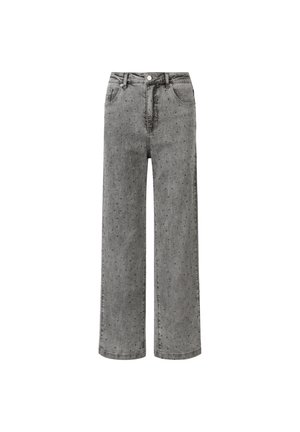 Apart WEITE MIT KRISTALLSTEINEN - Straight leg jeans - grau