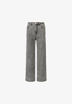 Apart WEITE MIT KRISTALLSTEINEN - Straight leg jeans - grau