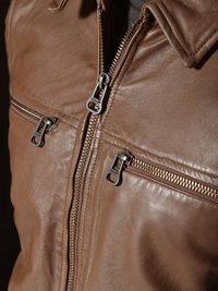 Maze WILLIAM - Lederjacke - hazelbrown