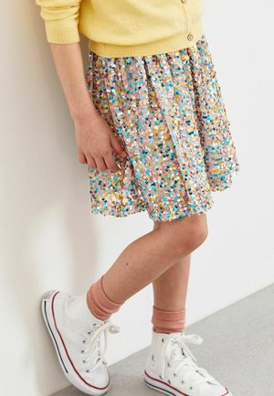 SPARKLE - Plooirok - pink and blue sequin