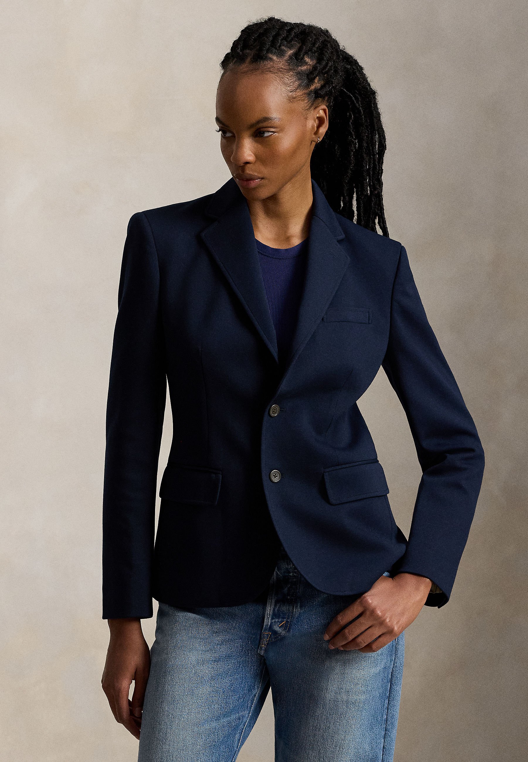 Polo Ralph Lauren SINGLE-BREASTED PONTE BLAZER - Blazer - aviator 