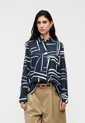 Tommy Hilfiger REGULAR FIT GOLD-TONE BUTTON SHIRT - Cămașă - navy