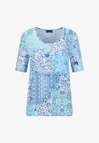 Geselecteerd, blue/white/turquoise patterned