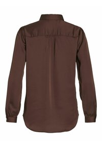VILA VIELLETTE - Camicia - shaved chocolate