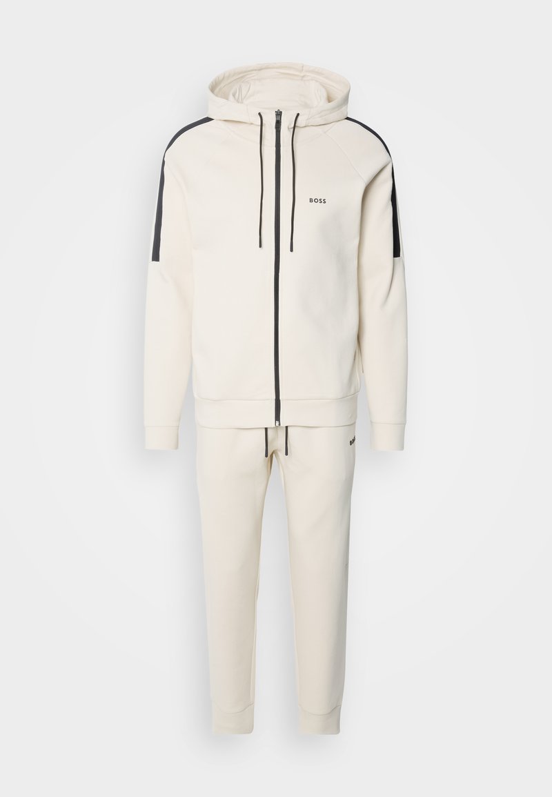 BOSS TRACKSUIT SET - Tracksuit - open white/off-white - Zalando.co.uk
