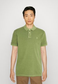 Marc O'Polo SHORT SLEEVE SLITS AT HEM - Polo krekls - khaki