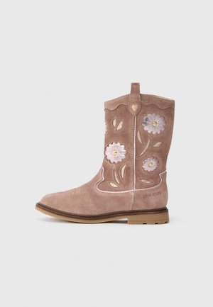 SISTER WENDY - Bottines de cowboy / motard - vieux rose