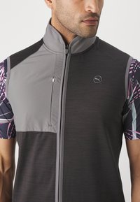 Puma Golf CLOUDSPUN VEST - Mellény - black heather/slate sky