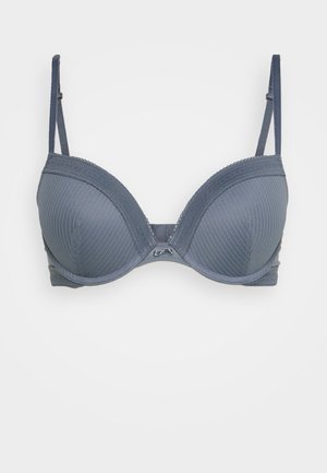 THE ELEGANT FIT CLASSIC BRA - Reggiseno push-up - grey/blue