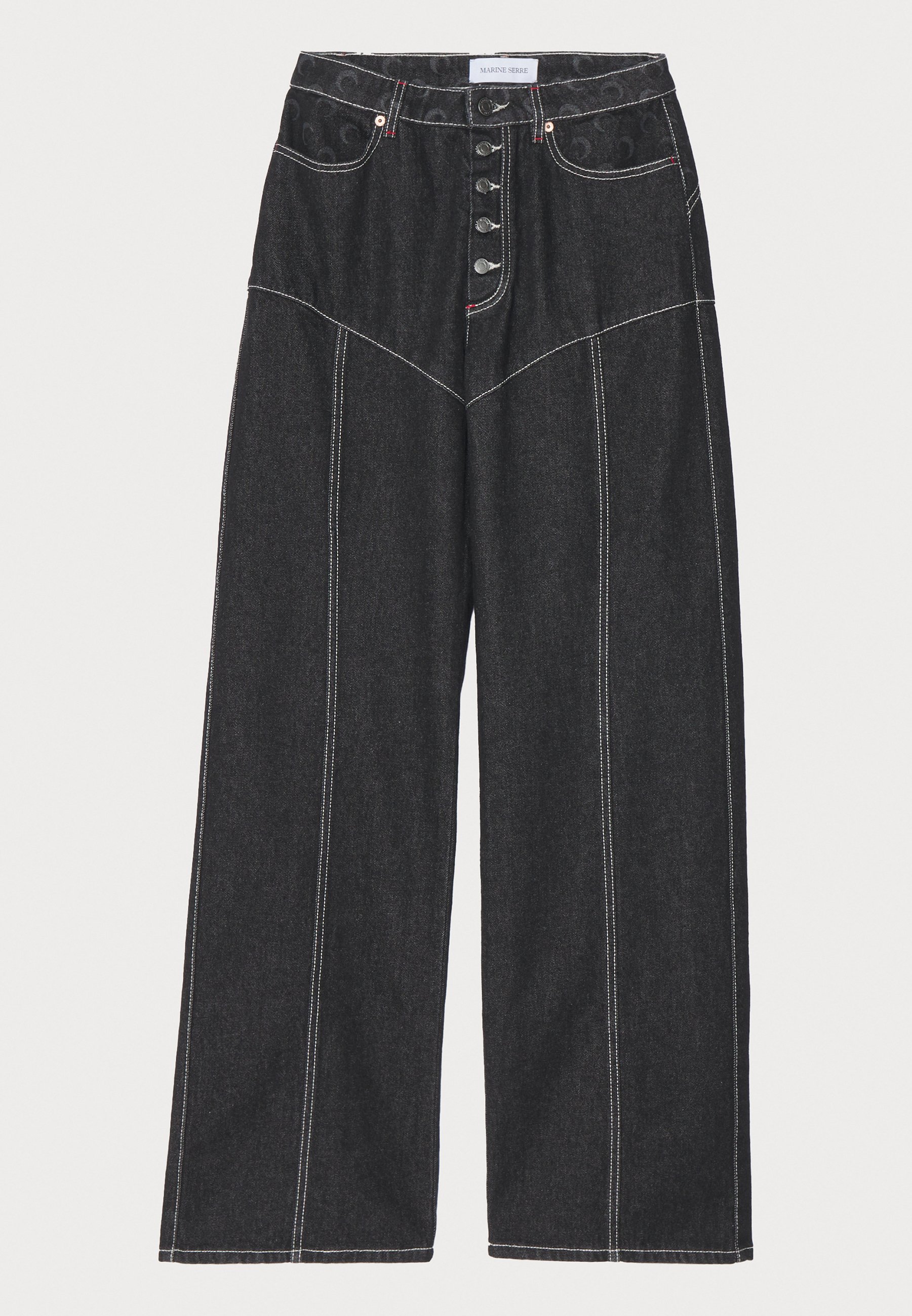 MARINE SERRE MOON LASER - Flared Jeans - black - Zalando.co.uk