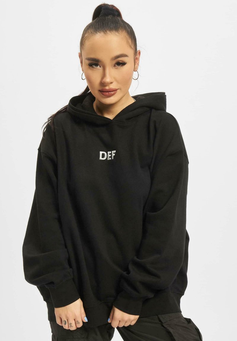 DEF DOUBLE - Kapuzenpullover - black