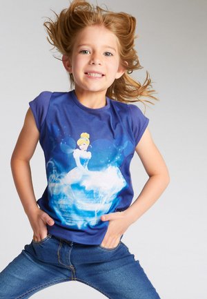 T-shirt med print - navy