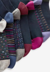 Next SEVEN PACK - Zoknik - navy blue stripe geo