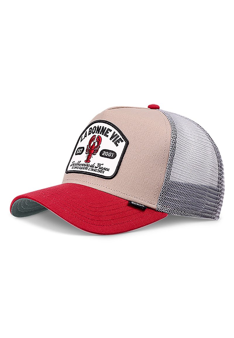 Djinn's TRUCKER LA BONNE VIE  - Cap - khaki red grey