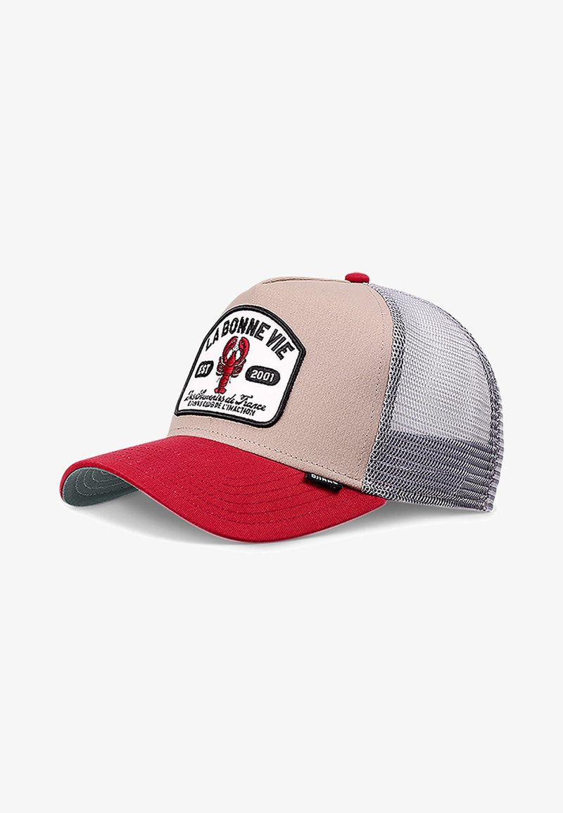 Djinn's TRUCKER LA BONNE VIE - Cap - khaki red grey