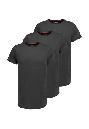 3ER PACK MIT RUNDHALS UND ROLLKANTE - Basic T-shirt - dunkelgrau
