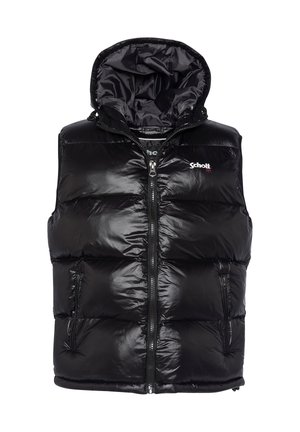 Schott SANS MANCHE À CAPUCHE UNISEXE - Veste sans manches - noir