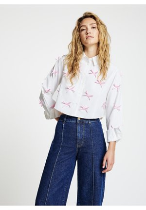 Hemdbluse - bianco ottico