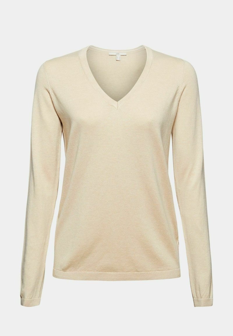 Damen Strickjacken | edc by Esprit COO Strickpullover beige - BI36532 Damen Strickjacken | edc by Esprit COO Strickpullover beige - BI36532