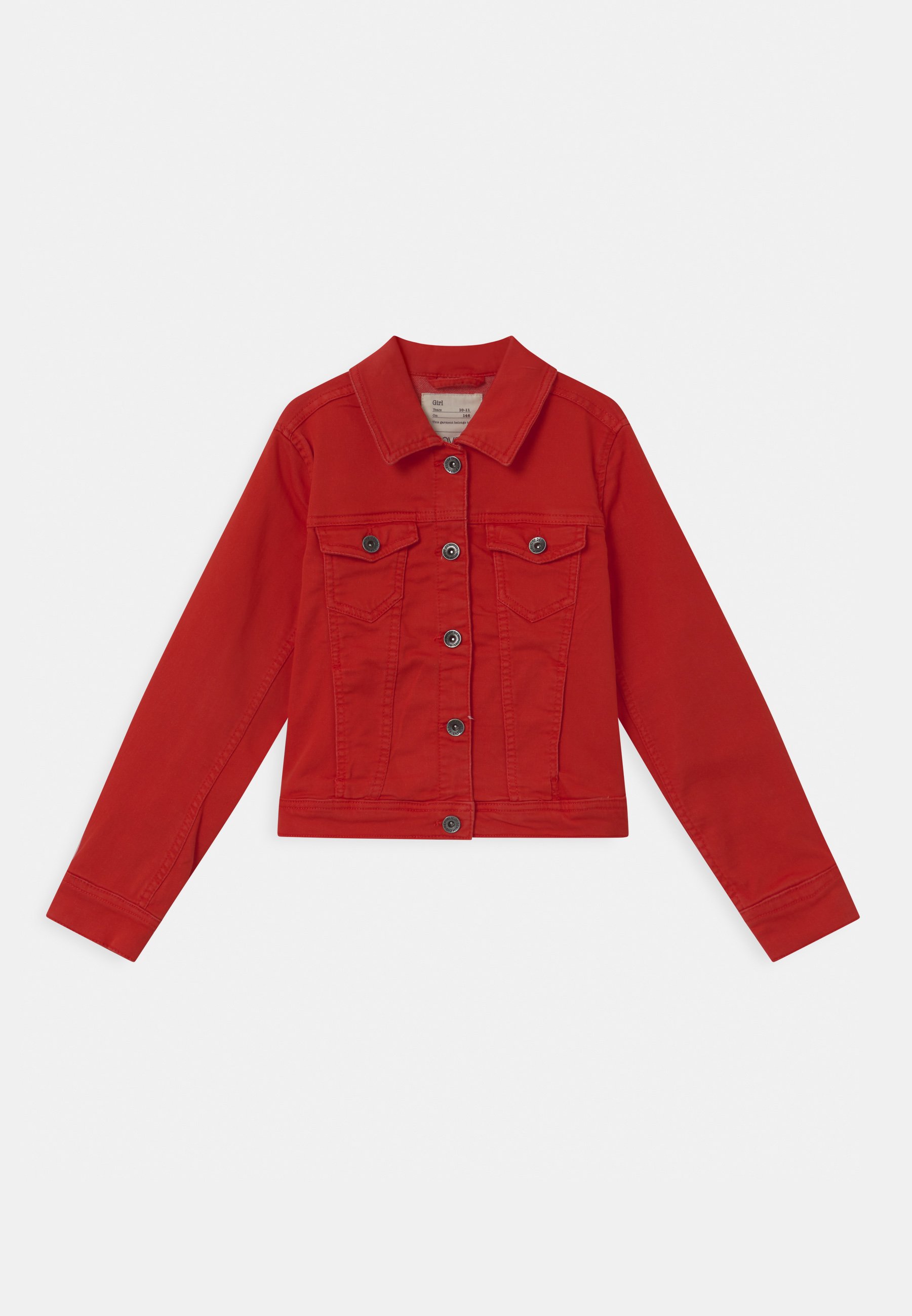 OVS TRUCKER - Giacca di jeans - fiery red/rosso - Zalando.it