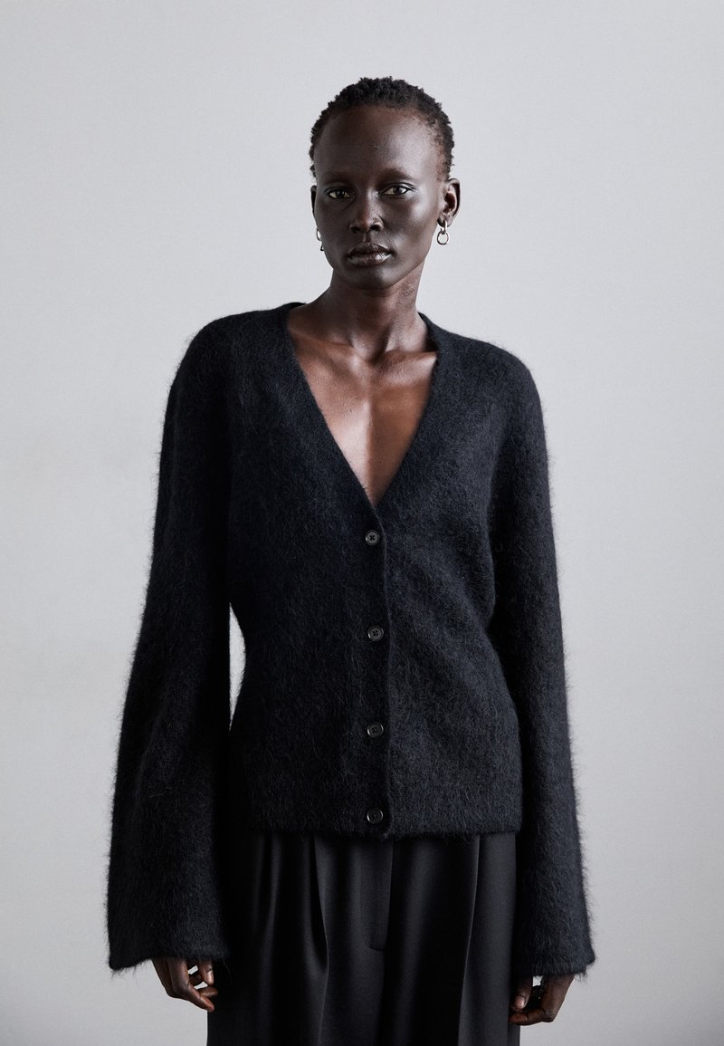 Filippa K FLUFFY CARDIGAN - Kardigán - ink black