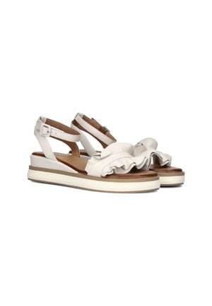 Sandalen met plateauzool - beige