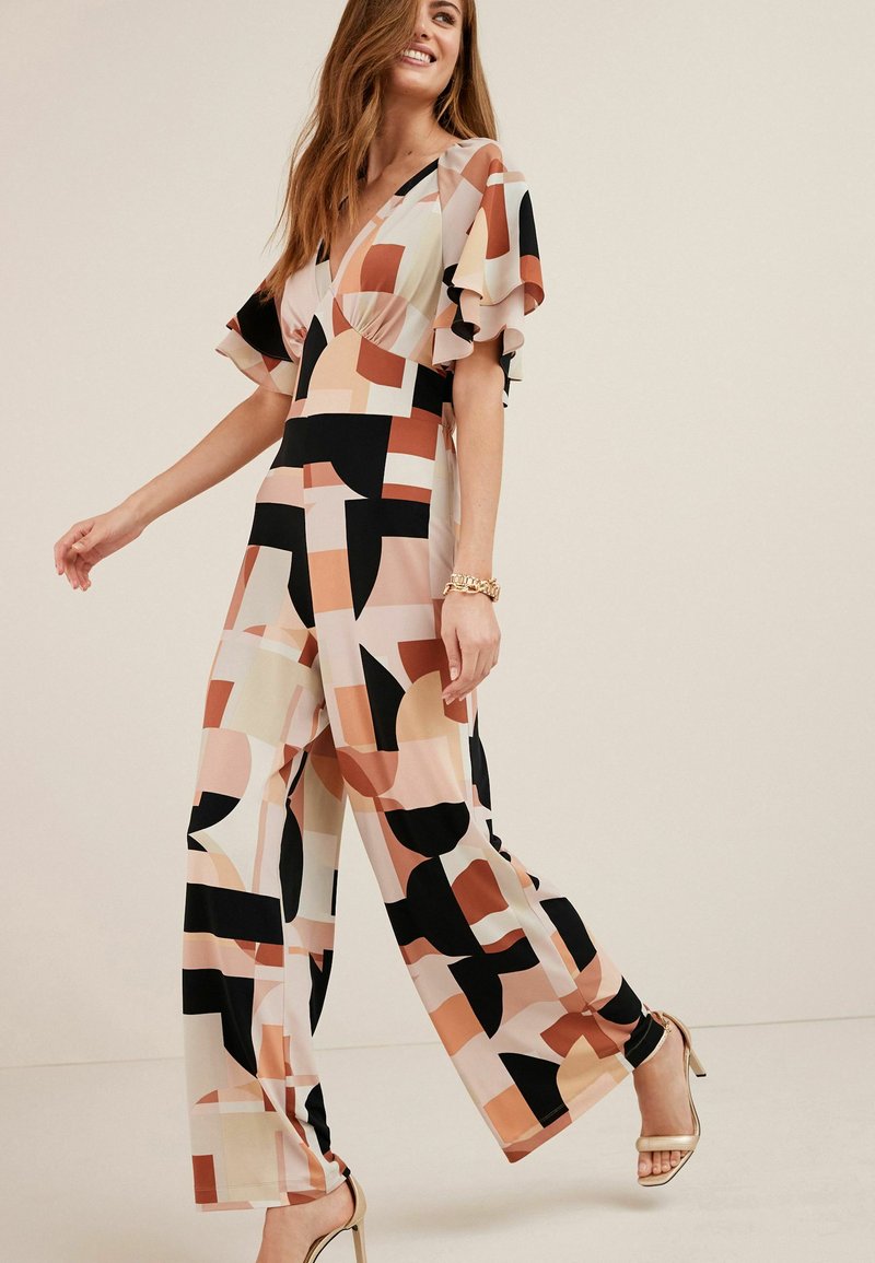 Next FLUTE SLEEVE Jumpsuit multi coloured/multicoloured Zalando.de