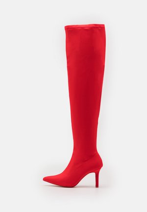 Over-the-knee boots - red