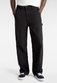 Vans DRILL CHORE CARPENTER VINTAGE WASH - Kalhoty - black