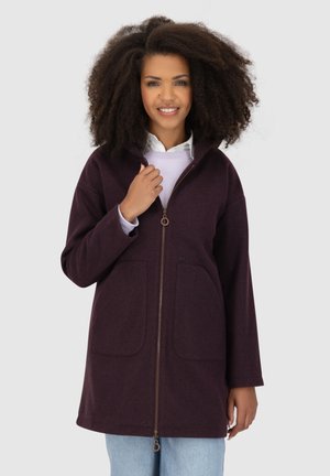 LILITH J - Cappotto corto - aubergine melange