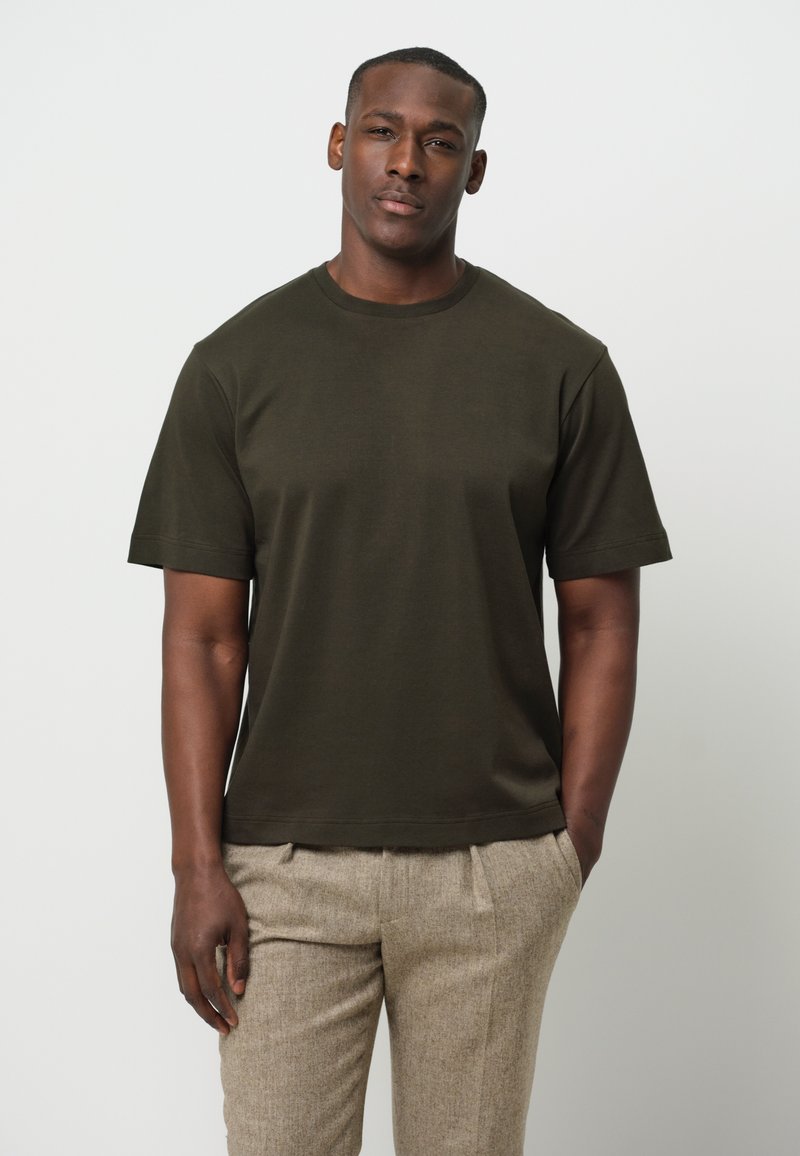 PROFUOMO SHORT SLEEVE - T-shirt - bas - dark green