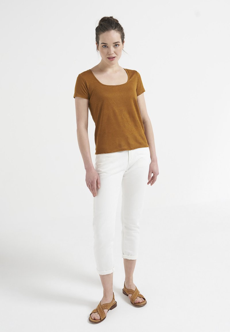 Damen T-Shirts | I.Code by IKKS BUBBLE GUM T-Shirt print camel - PE42461 Damen T-Shirts | I.Code by IKKS BUBBLE GUM T-Shirt print camel - PE42461