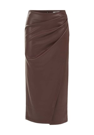 WE Fashion, WE FASHION - Puzdrová sukňa - cinnamon brown