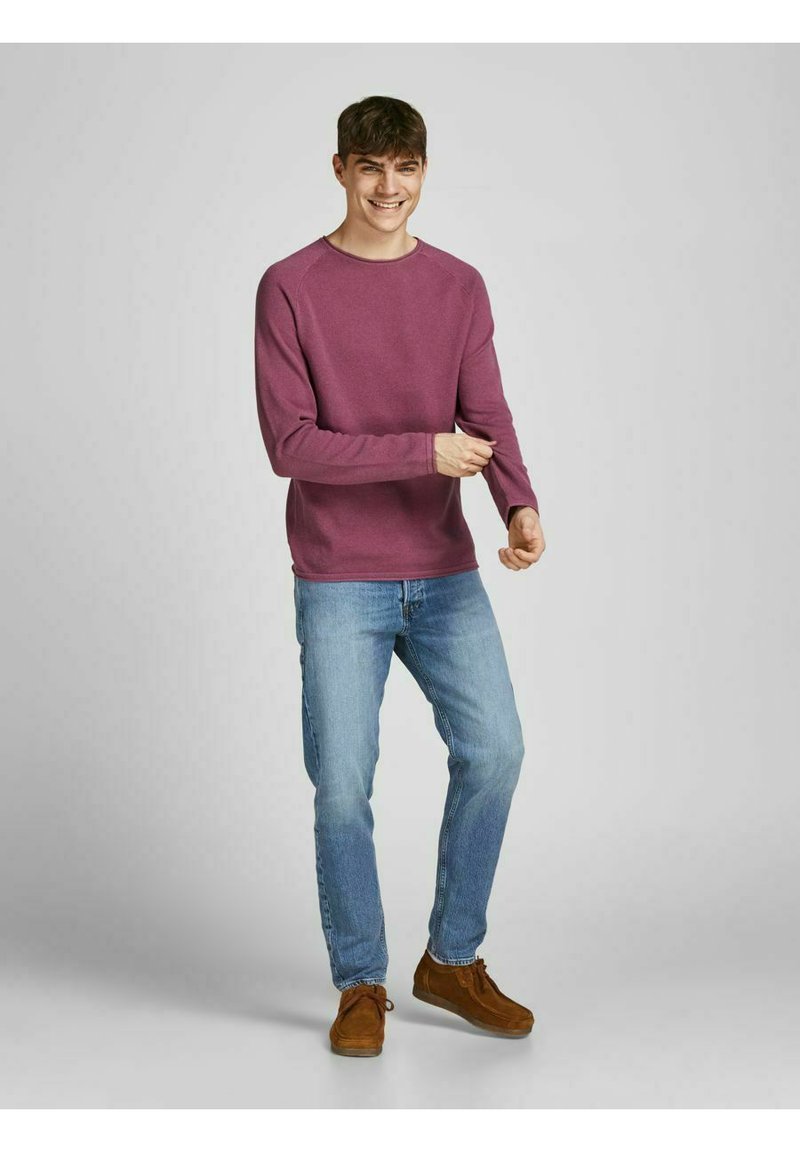 Herren Strickjacken | Jack & Jones JJEHILL Strickpullover hawthorn rose/pink meliert - JN50588 Herren Strickjacken | Jack & Jones JJEHILL Strickpullover hawthorn rose/pink meliert - JN50588