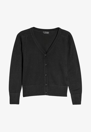 V-NECK - Vesta na kopčanje - black