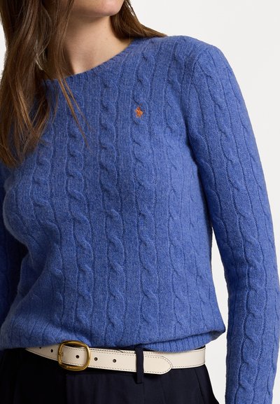 Polo Ralph Lauren CABLE KNIT WOOL CASHMERE JUMPER - Džemperis - dockside blue