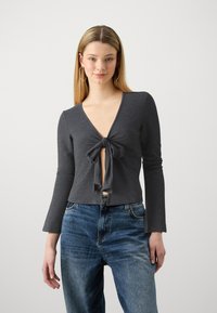 ONLY - ONLAMERA - Langarmshirt - black melange Thumbnail-Bild 1