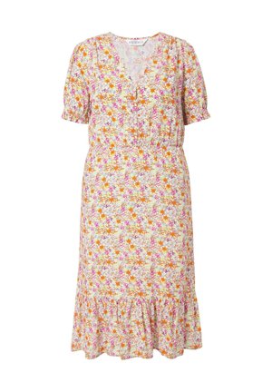 Studio Untold, MIDI A-LINIE MINIMAL-FLOWERS - Hverdagskjole - off white
