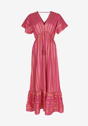 South Beach COVER UP JACQUARD V NECK MAXI - Freizeitkleid - pink