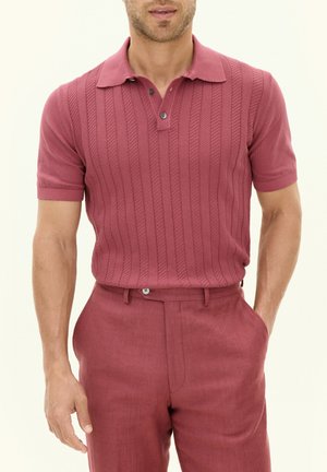 BARTO STRIPE - Poloshirt - wild red